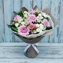 Букет цветов из:  Герберы, Альстромерии и Хризантемы в Дагомысе