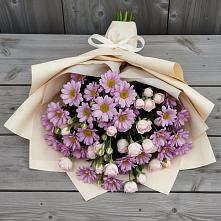 Букет цветов из:  Розы и Хризантемы в Дагомысе