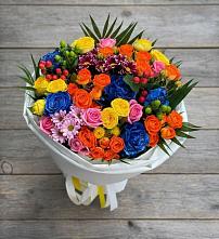 Букет цветов из:  Розы и Хризантемы в Дагомысе
