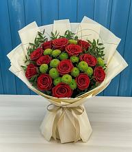 Букет цветов из:  Розы и Хризантемы #REPLACE_PRED# Дагомысе