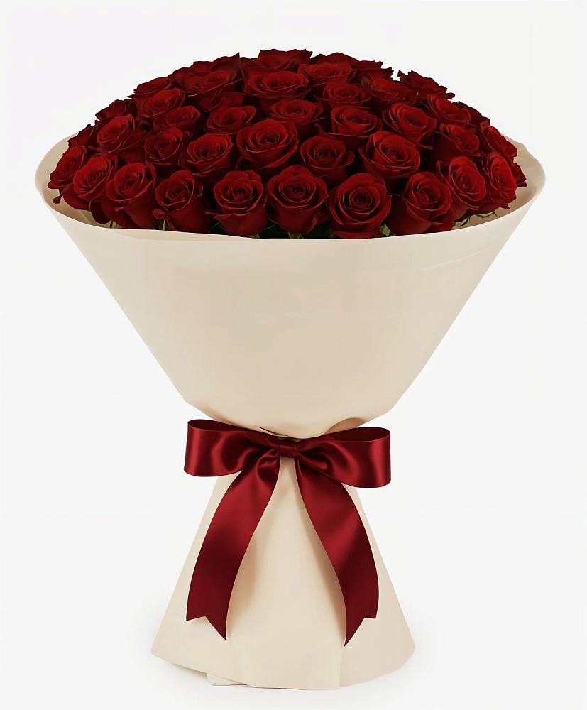 Букет 101 Бордовая роза Блэк Бакарра в Дагомысе