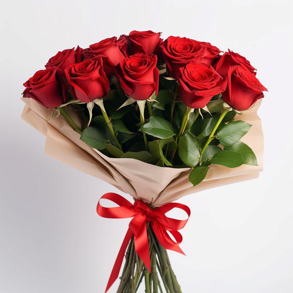 Букет 11 Красных роз Эдлесс Лав в Дагомысе